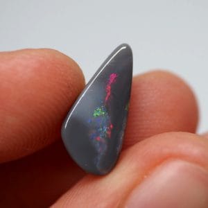 Lightning Ridge black opals with multicolor reflections
