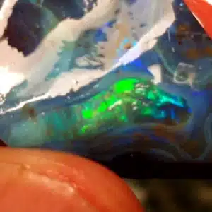Multicolored raw opal